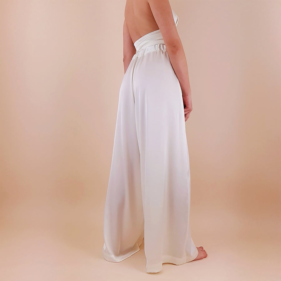 Paula Palazzo Pants in Cream